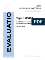 32 To 64 Slice Scanner Comparison ++++NHS Report 2006