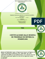 Certificaciones Bajo Reserva de Prioridad en República Dominicana