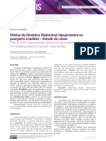 Efeitos Da Ginástica Abdominal Hipopressiva No Puerpério Imediato