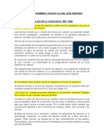 Analisis de La Casacion N3687-2009