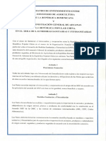 Memorando de Entendimiento entre el Ministerio de Agricultura Dominicano y la Aduanas China