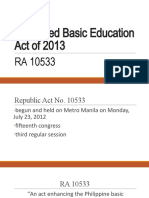 Enhanced Basic Education Act of 2013