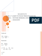 Bab 2.7 Limit Fungsi Trigonometri