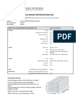 Specification Balsa S4S - Industries