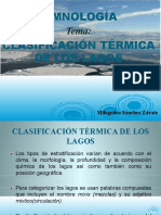 Clasificacion Termica de Los Lagos