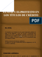 Equipo 05 - El Aval y El Protesto en Los Títulos de Crédito.