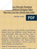 Berupaya Meraih Manfaat Dunia Akherat Dengan Sifat Hayyin, Layyin, Qorib & Sahl (Autosaved)