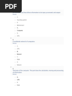 An Electronic Tool That Allows Information To Be Input, Processed, and Output