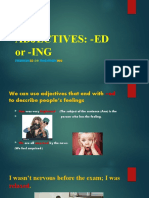 Adjectives - Ed or - Ing