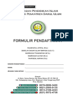 Formulir PSB DU 2020