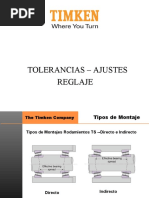 Disposiciones de Montaje, Ajustes y Reglaje de Rodamientos