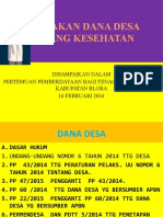 POWER POINT KEBIJAKAN DANA DESA BID KESEHATAN