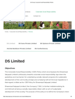 DS Group - Corporate Social Responsibility - Policies