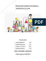 Laporan Praktikum Biologi Kerja Enzim Katalase