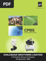 Kirloskar Pump Solutions Catalogue | PDF | Pump | Water