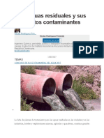 Las Aguas Residuales y Sus Efectos Contaminantes