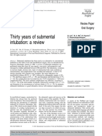 Thirty Years of Submental Intubation: A Review: Review Paper Oral Surgery