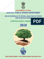 Delhi Schedule of Rates Horticulture 2018