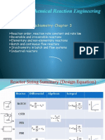 Che 402: Chemical Reaction Engineering: Rate Laws, Stoichiometry-Chapter 3