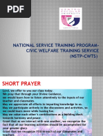 National Service Training Program-Civic Welfare Training Service (NSTP-CWTS)