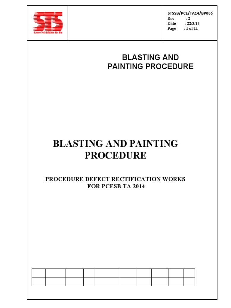 6Blasting and Painting Procedure BP006 PDF Paint Specification