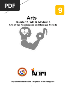 Quarter 2, Wk. 3, Module 3: Arts of The Renaissance and Baroque Periods