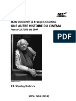 DOUCHET, Jean & François CAUNAC • Une autre histoire du cinéma (France Culture, 2007) • 23. Stanley Kubrick (+mp3)