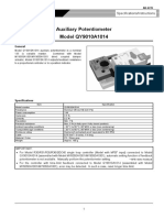Auxiliary Potentiometer Model QY9010A1014: General