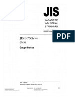 JIS B 7506-2004 Gauge Blocks