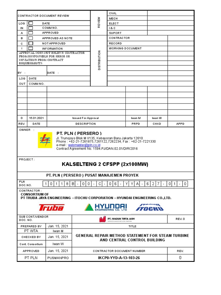 Steel Structure Repair Method Statement | PDF | Welding | Construction