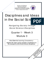 Disciplines and Ideas in The Social Sciences: Quarter 1 - Week 3