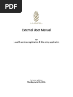 External User Manual: Lusail E-Services Registration & Site Entry Application