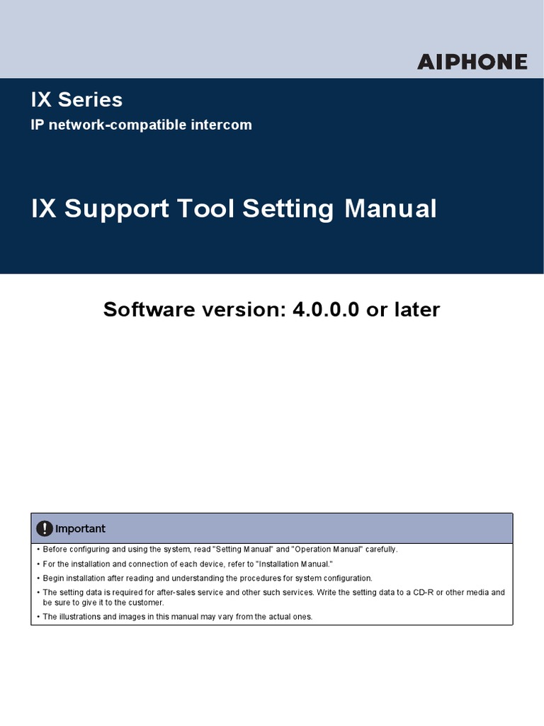 IX Series IX Support Tool Setting Manual | PDF | I Pv6 | Computer