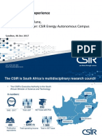 CSIR's EV Driver Experience: MR Sengiphile Simelane, Programme Manager: CSIR Energy Autonomous Campus