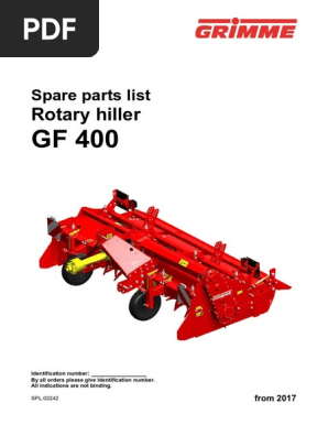 GF 400 2017 | PDF | Nut (Hardware) | Screw