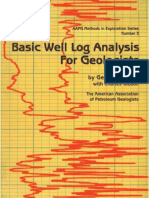 Basic Well Log Analysis for Geologists (AAPG Methods in Exploration 3)