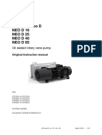 Sogevac Neo D NEOD16 NEOD25 NEOD40 NEOD65: Oil Sealed Rotary Vane Pump