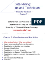 Data Mining: Concepts and Techniques: - Slides For Textbook - Chapter 7