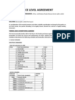 Service Level Agreement Template