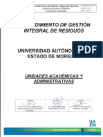 P-SGA-008 Procedimiento Gestión Integral de Residuos