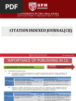 Citation Indexed Journal (Cij)