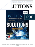 Solutions: Solutions Manual For Welding Principles and Practices 5Th Edition Bohnart