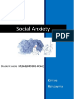Social Anxiety: Kimiya Rahpayma