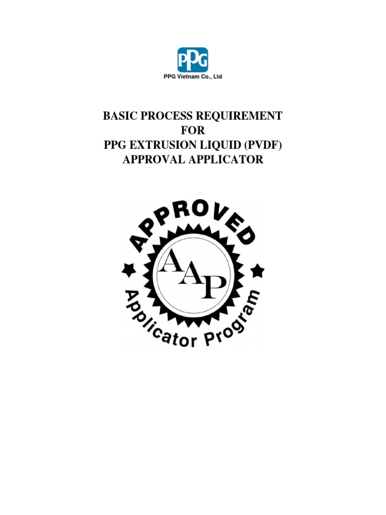 PPG PVDF Coating Applicator Guidelines | PDF | Paint | Building Engineering