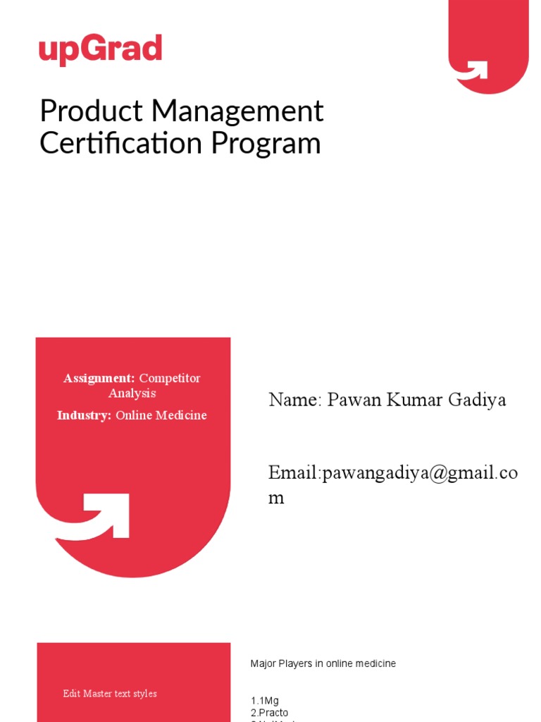 Competitor Analysis Assignment Template PDF Business Model Analytics