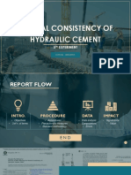 Determining the normal consistency of hydraulic cement