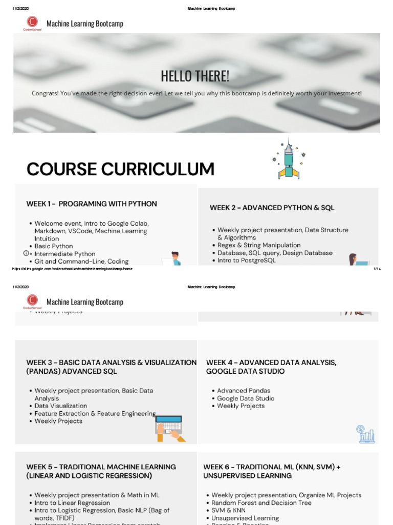 Machine Learning Bootcamp Overview | PDF | Machine Learning | Behavior ...