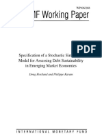Specification of A Stochastic Simulation Model For Assessing Debt Sustainability in Emerging Market Economies