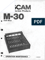 Tascam M 30 Service Manual