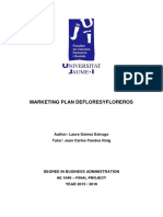 Marketing Plan Defloresyfloreros: Author: Laura Gómez Estrugo Tutor: Juan Carlos Fandos Roig
